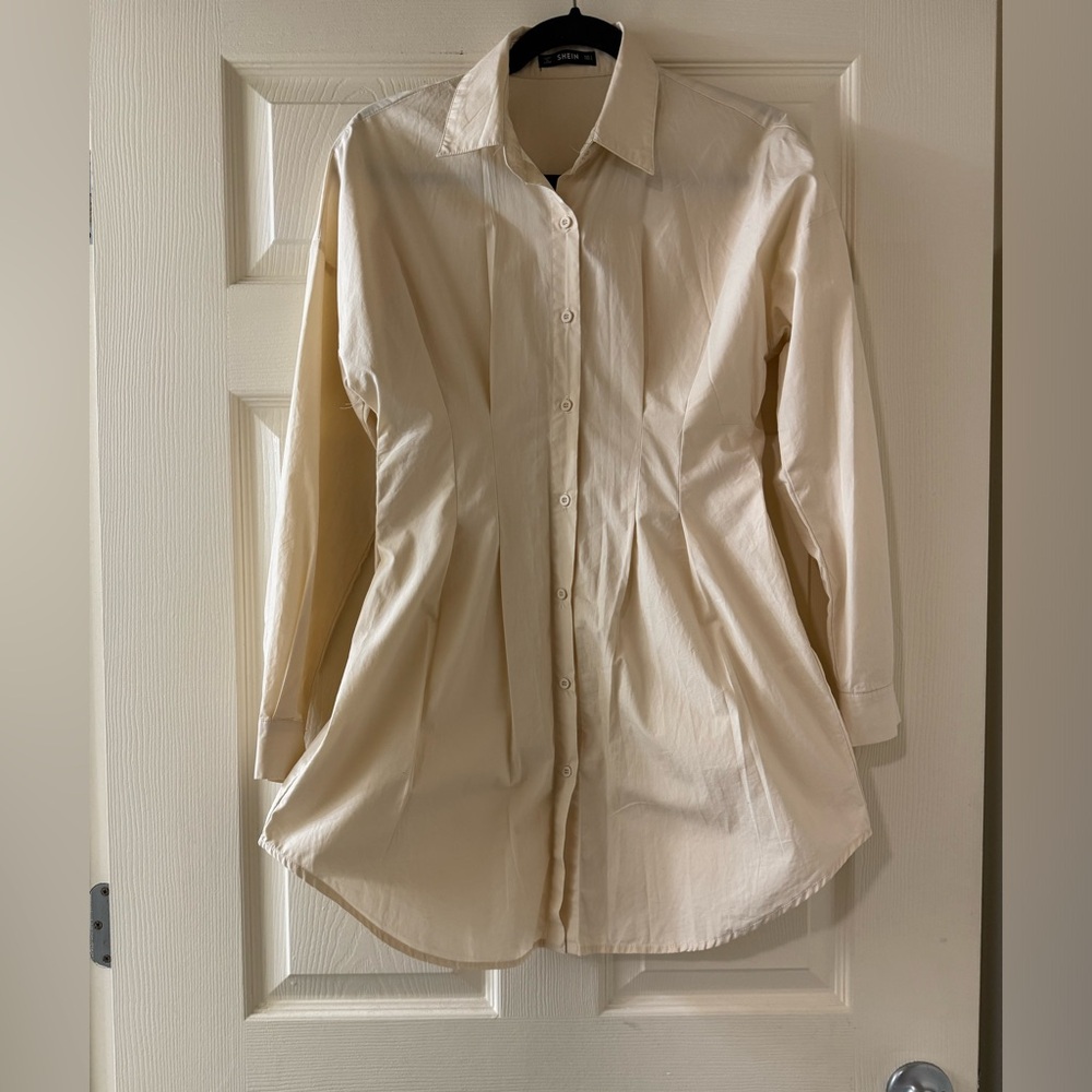 Corset button up Shirt Dress